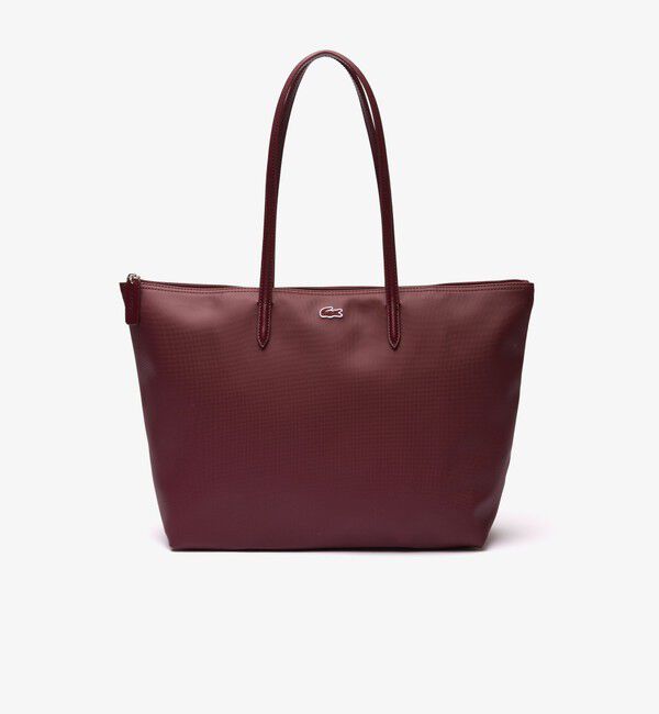 LACOSTE「L.12.12 プチピケ ラージ トートバッグ」|トートバッグ|エンジ
