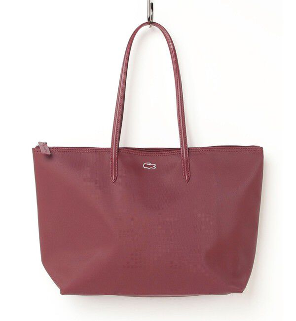 LACOSTE「L.12.12 プチピケ ラージ トートバッグ」|トートバッグ|ワイン