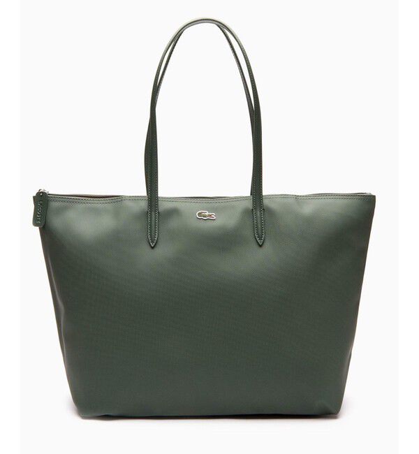 LACOSTE「L.12.12 プチピケ ラージ トートバッグ」|トートバッグ|カーキ