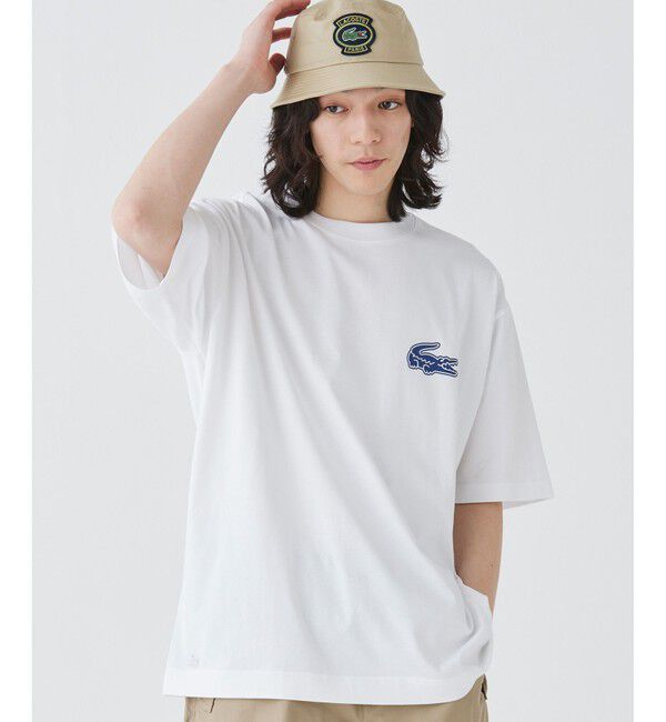 LACOSTE「【オンライン限定】LACOSTE オーバーサイズ バック プリント Tシャツ」|Tシャツ・カットソー|
