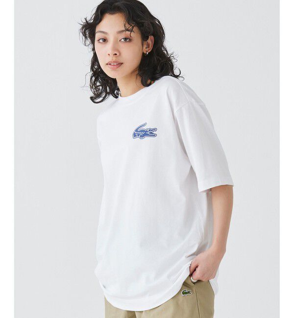 LACOSTE「【オンライン限定】LACOSTE オーバーサイズ バック プリント Tシャツ」|Tシャツ・カットソー|