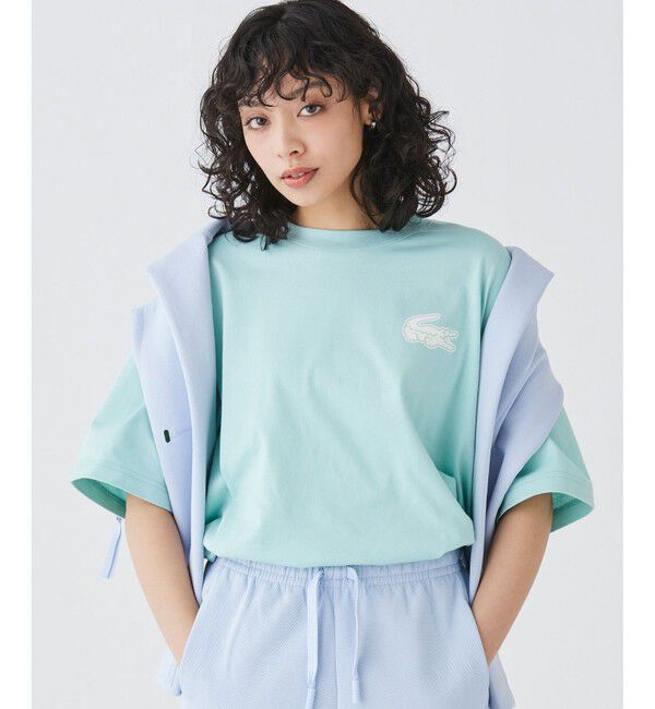 LACOSTE「【オンライン限定】LACOSTE オーバーサイズ バック プリント Tシャツ」|Tシャツ・カットソー|