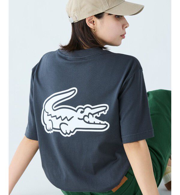 LACOSTE「【オンライン限定】LACOSTE オーバーサイズ バック プリント Tシャツ」|Tシャツ・カットソー|