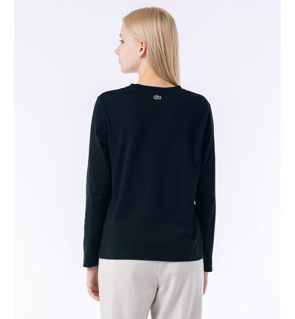 LACOSTE「ワンポイントロゴ刺繍長袖Tシャツ」|Tシャツ・カットソー|