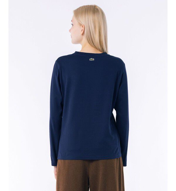 LACOSTE「ワンポイントロゴ刺繍長袖Tシャツ」|Tシャツ・カットソー|