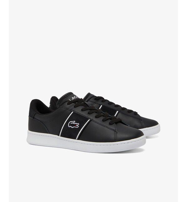 LACOSTE「メンズ CARNABY SET CGR 2241 SMA」|スニーカー|ブラック&times;ホワイト