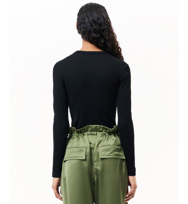 LACOSTE「ワンポイントリブニットスリムセーター」|Tシャツ・カットソー|