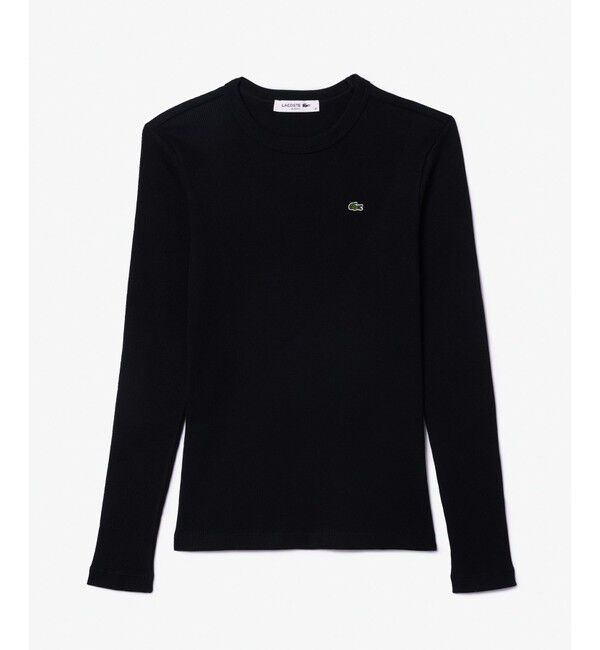 LACOSTE「ワンポイントリブニットスリムセーター」|Tシャツ・カットソー|