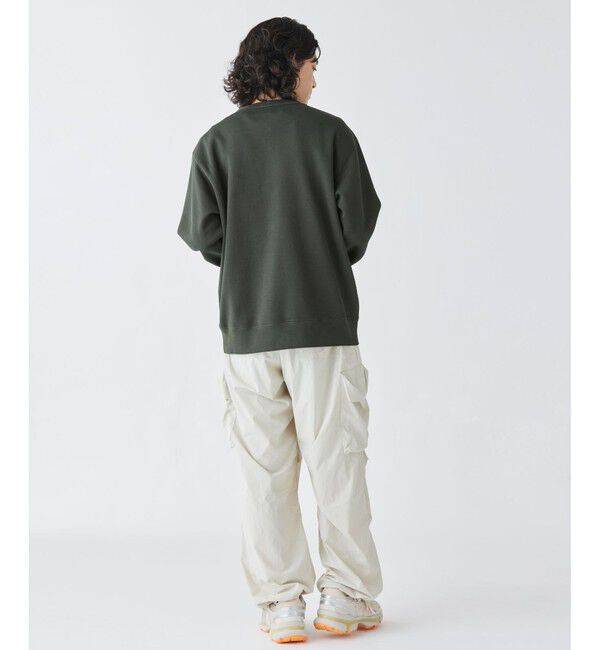 LACOSTE「ワントーンクルーネック 鹿の子ニット / 鹿の子スウェット トレーナー」|スウェット・ジャージ|