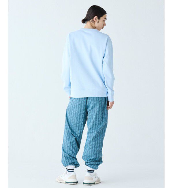 LACOSTE「ワントーンクルーネック 鹿の子ニット / 鹿の子スウェット トレーナー」|スウェット・ジャージ|