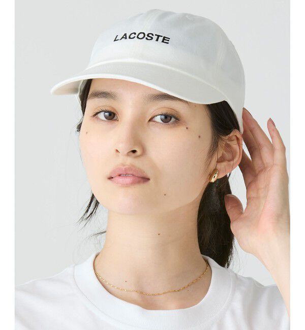 LACOSTE「ブランドロゴステッチローキャップ」|キャップ・キャスケット|