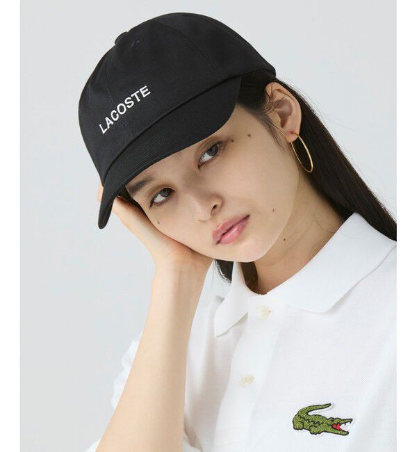 LACOSTE「ブランドロゴステッチローキャップ」|キャップ・キャスケット|