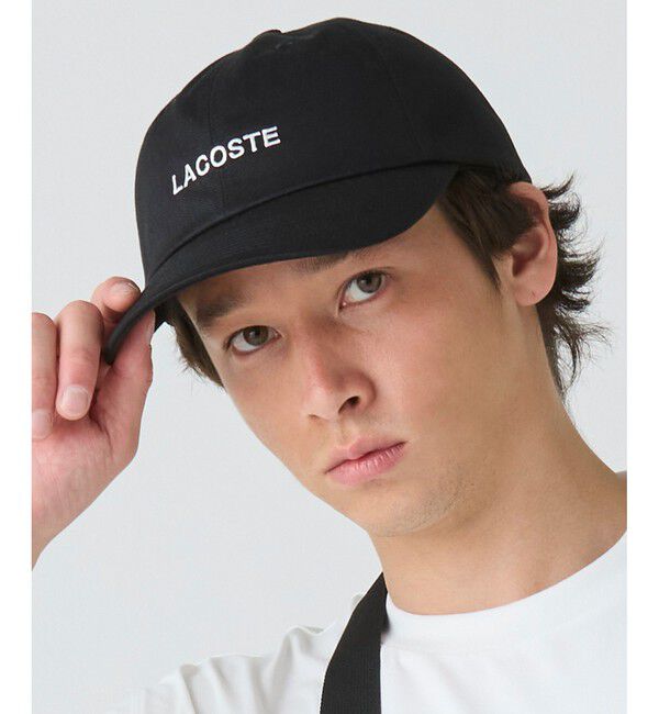 LACOSTE「ブランドロゴステッチローキャップ」|キャップ・キャスケット|