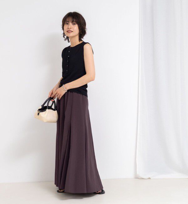 NOLLEY'S「【追加】【WEB＆一部店舗限定色あり】ウォッシャブルヴィンテージタフタマチ入りマキシスカート」|スカート|