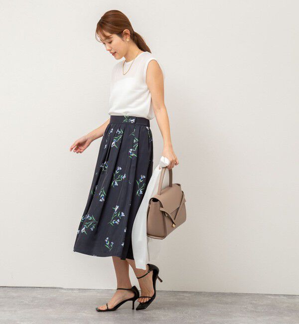 NOLLEY'S「《アンサンブル対応》ハーフシアーノースリーブプルオーバーニット」|ニット・セーター|