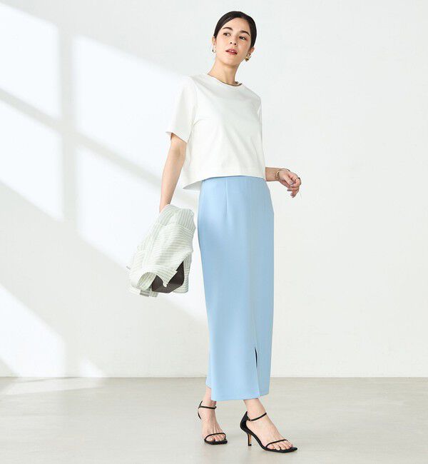 NOLLEY'S sophi「W&W ショート丈Tシャツ」|Tシャツ・カットソー|