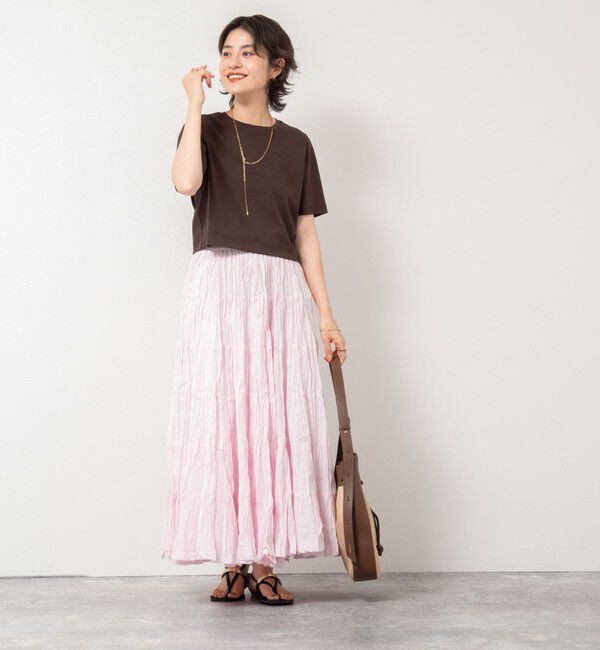 NOLLEY'S sophi「W&W ショート丈Tシャツ」|Tシャツ・カットソー|