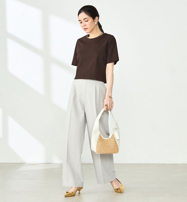 NOLLEY'S sophi「W&W ショート丈Tシャツ」|Tシャツ・カットソー|