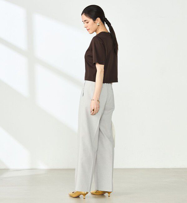 NOLLEY'S sophi「W&W ショート丈Tシャツ」|Tシャツ・カットソー|