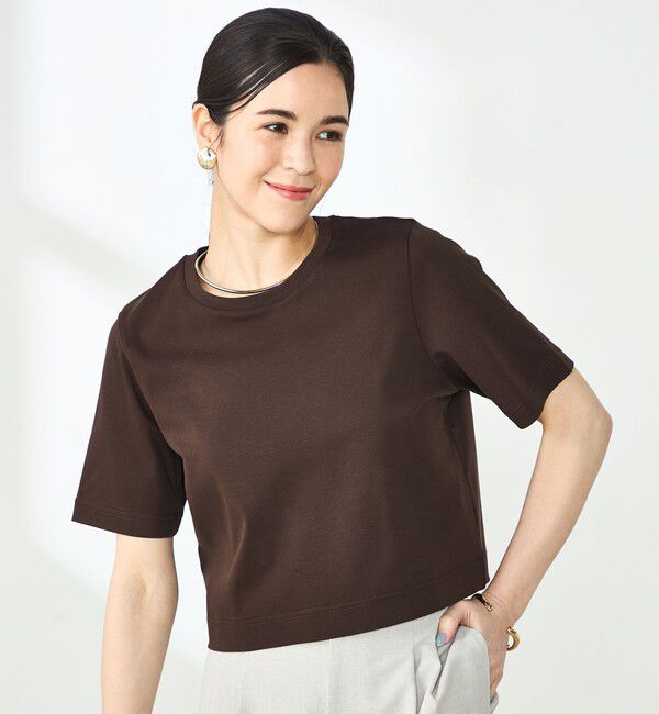 NOLLEY'S sophi「W&W ショート丈Tシャツ」|Tシャツ・カットソー|