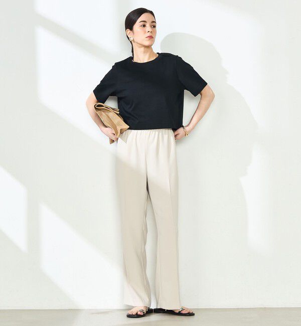 NOLLEY'S sophi「W&W ショート丈Tシャツ」|Tシャツ・カットソー|