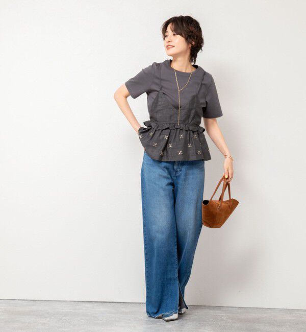 NOLLEY'S sophi「W&W ショート丈Tシャツ」|Tシャツ・カットソー|