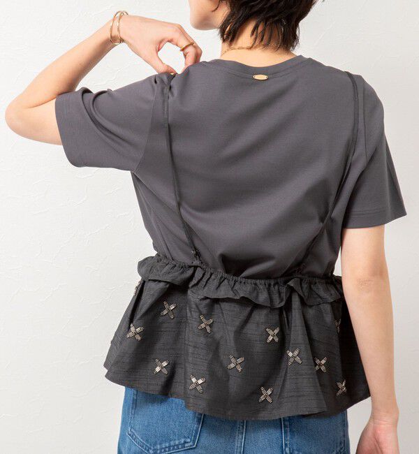 NOLLEY'S sophi「W&W ショート丈Tシャツ」|Tシャツ・カットソー|