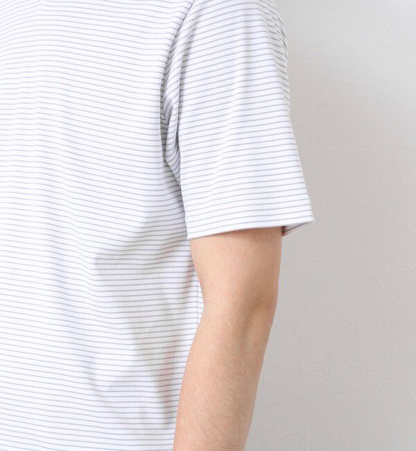 NOLLEY'S goodman「《ビジカジ対応》セミシルケットスムース ボーダー Vネック ドレスTシャツ 25SS」|Tシャツ・カットソー|