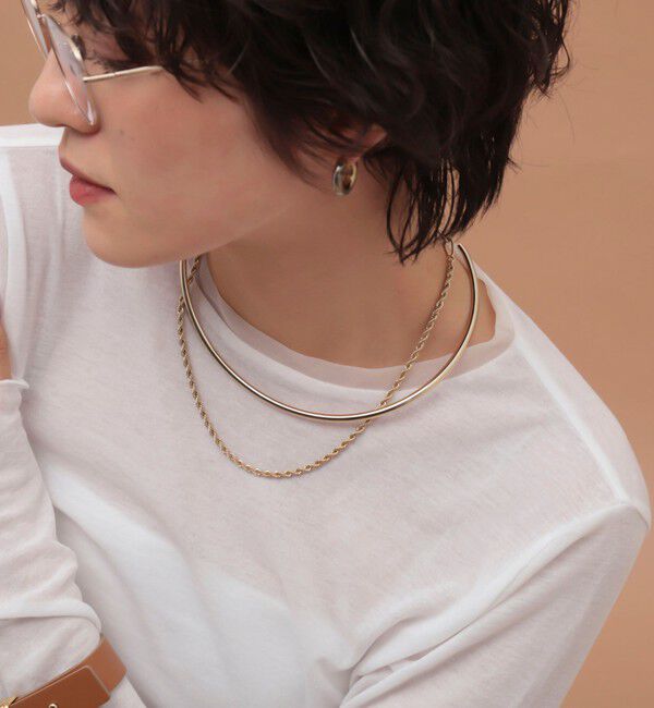 grace grace「【grace grace/グラスグラス】プレーンチョーカー」|ネックレス|ゴールド