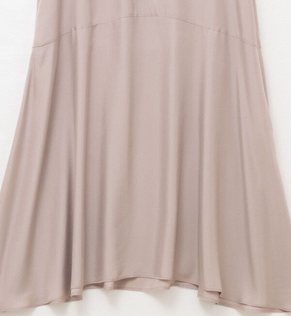 NOLLEY'S「ウォッシャブルフィブリルサテンノースリシャツワンピース」|ワンピース|