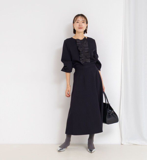 NOLLEY'S「《セットアップ対応》ウォッシャブルウール調フレアスカート」|フレア|