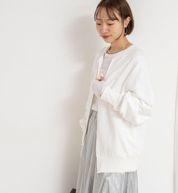 NOLLEY'S「ウォッシャブル2WAYロングジップスウェット」|スウェット・ジャージ|