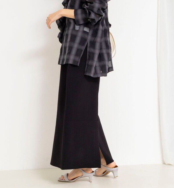 NOLLEY'S「《手洗い可能》《セットアップ対応》スウェットライク2WAYニットスカート」|スカート|