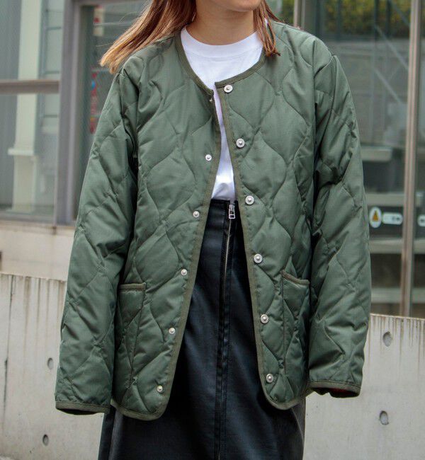 GLOSTER「【TAION/タイオン】GLOSTER別注 ミリタリーライナージャケット ノーカラーMA-1 M65」|ダウン|