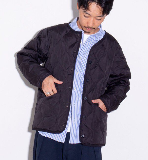 GLOSTER「【TAION/タイオン】GLOSTER別注 ミリタリーライナージャケット ノーカラーMA-1 M65」|ダウン|