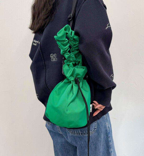 fredy emue「【Drifter/ドリフター】ギャザーハンドル巾着２WAYショルダーバック」|ショルダー・メッセンジャー|