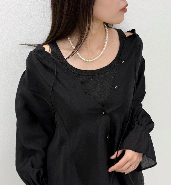 fredy emue「ラメリブタンクトップ」|タンクトップ|ブラック