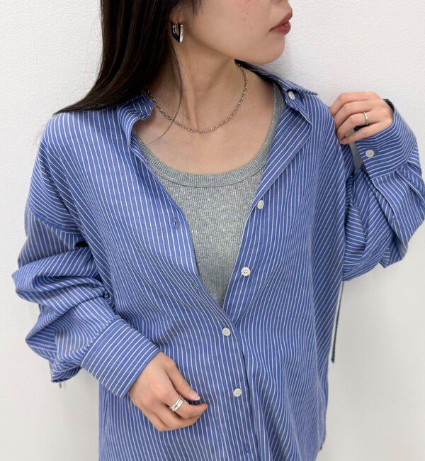 fredy emue「ラメリブタンクトップ」|タンクトップ|ライトグレー