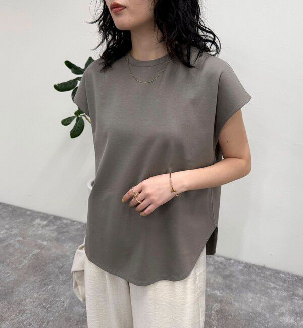 fredy emue「ポンチフレンチプルオーバーカットソー」|Tシャツ・カットソー|カーキ