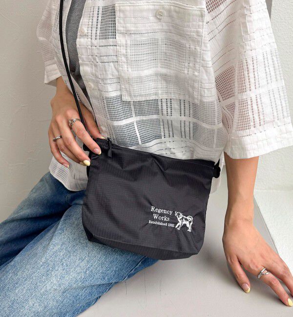 fredy emue「【Regency works/リージェンシー ワークス】ナイロンミニショルダーバッグ」|ショルダー・メッセンジャー|ブラック