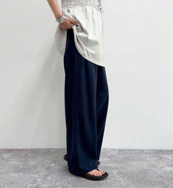 fredy emue「シルキーリネンイージーパンツ」|チノ|
