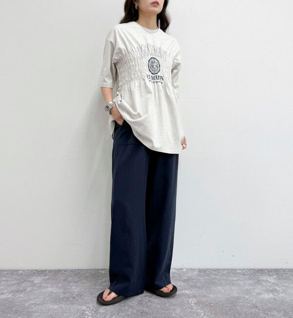 fredy emue「シルキーリネンイージーパンツ」|チノ|