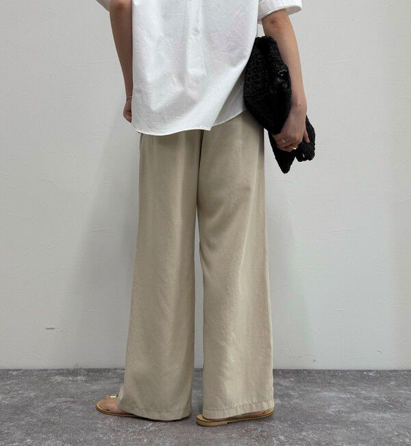 fredy emue「シルキーリネンイージーパンツ」|チノ|