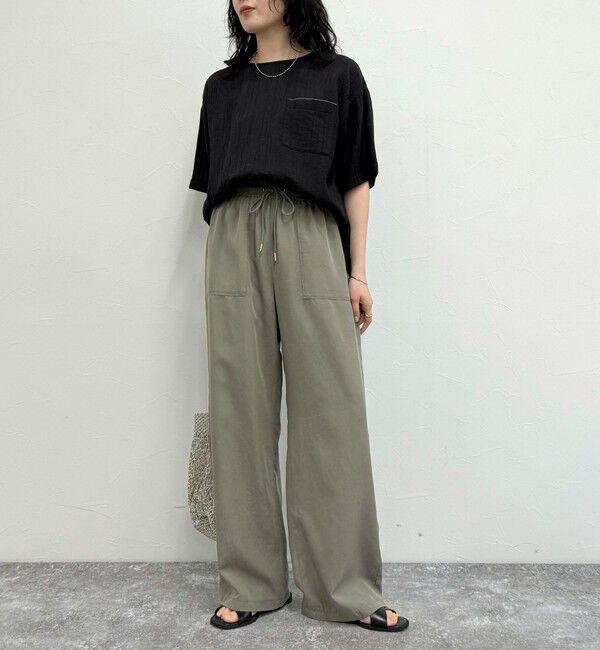 fredy emue「シルキーリネンイージーパンツ」|チノ|