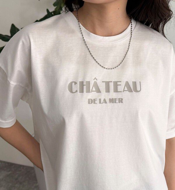 fredy emue「シルケット袖口 ロール5分袖ロゴTシャツ」|Tシャツ・カットソー|