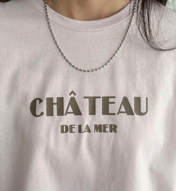 fredy emue「シルケット袖口 ロール5分袖ロゴTシャツ」|Tシャツ・カットソー|