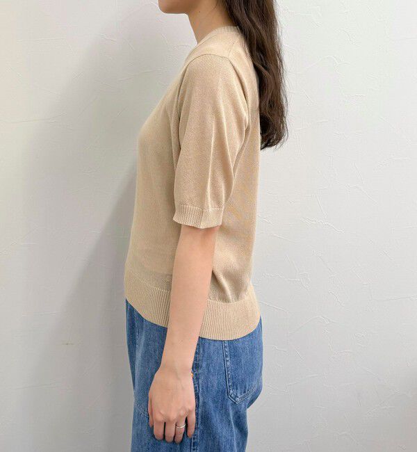 fredy emue「シアー刺繍ロゴニットプルオーバー」|ニット・セーター|