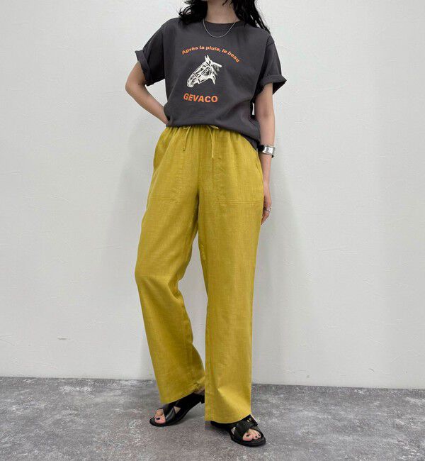 fredy emue「【GEVACO/ゲバコ】コットンリネンイージーパンツ」|チノ|