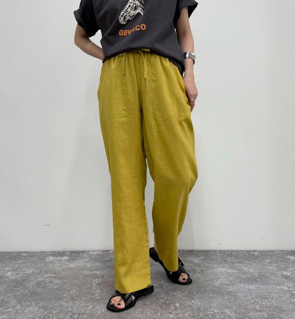 fredy emue「【GEVACO/ゲバコ】コットンリネンイージーパンツ」|チノ|