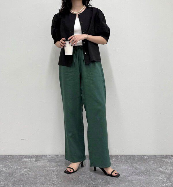 fredy emue「【GEVACO/ゲバコ】コットンリネンイージーパンツ」|チノ|
